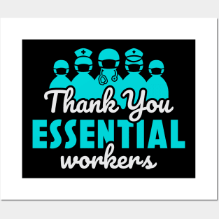 Thank you Essential Workers Posters and Art